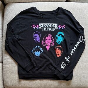 Netflix Stranger Things Black Sweatshirt